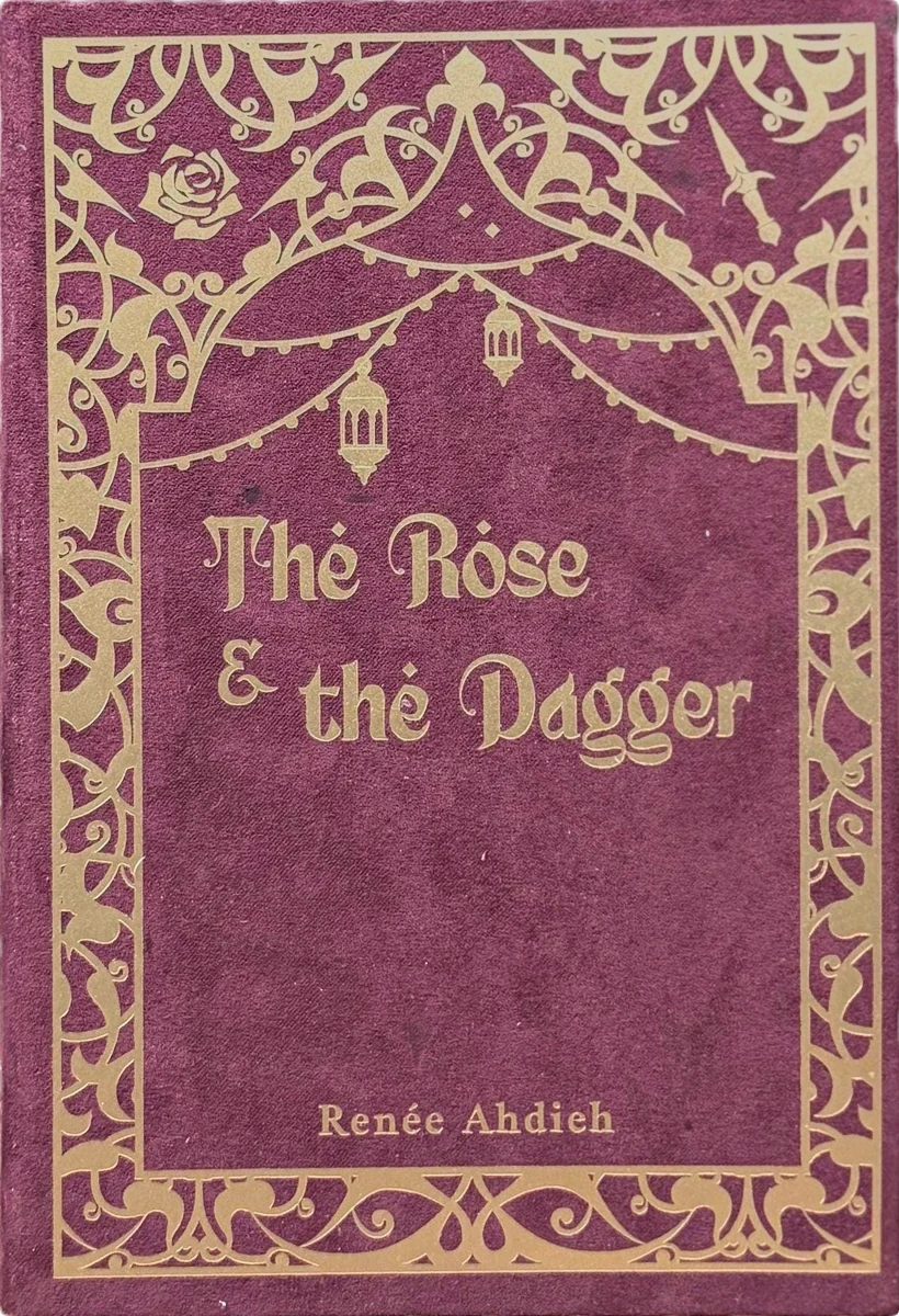 Our hand-bound The Rose and the Dagger