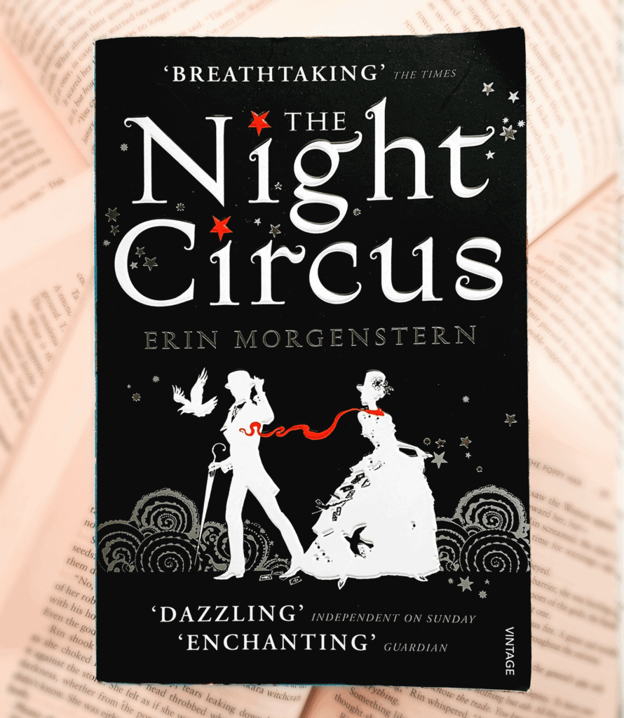 Picture of "The Night Circus" by Erin Morgenstern is a fantasy standalone book in a young adult category.