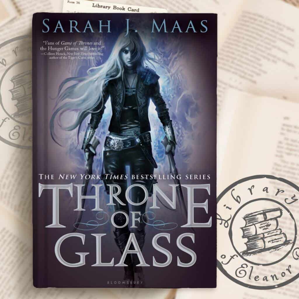 cover of the book - Throne of Glass series, by Sarah J. Maas, displayed as one of the best books in ya fantasy series