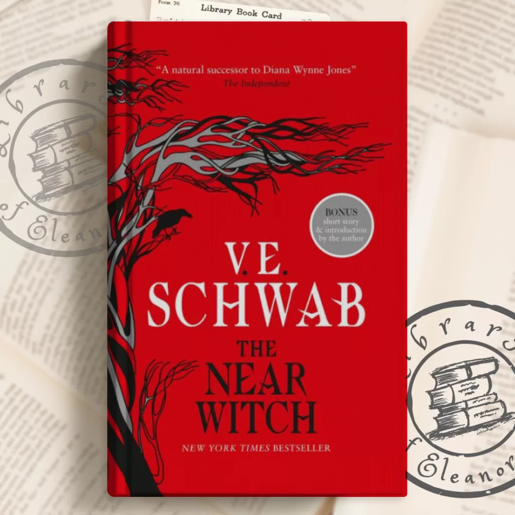 The Near Witch by V.E. Schwab book cover with custom graphics of libraryofeleanorrigby.com