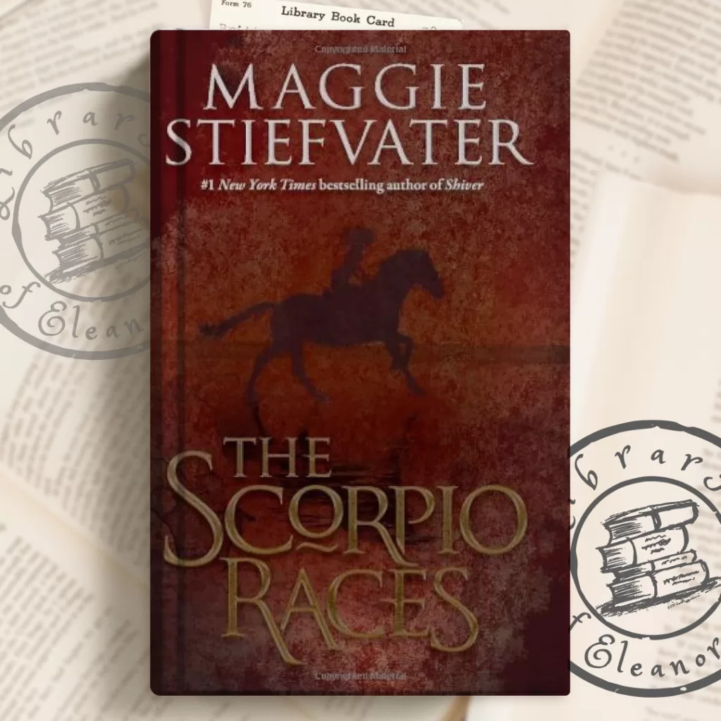 The Scorpio Races book cover with a custom background