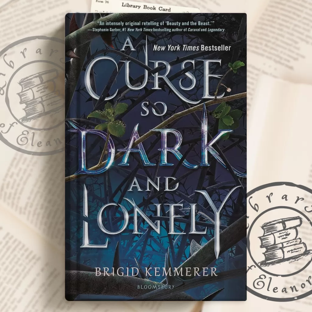 Book cover of the YA Book, A curse so Dark and lonely